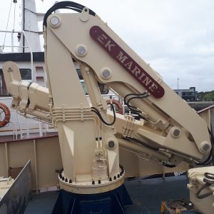 Folding Telescopic Knuckle Boom Crane Killybegs Harbour
