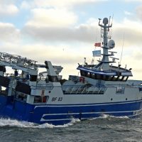 MFV Audacios Equipped with EK Marine Knuckle Boom Landing Crane